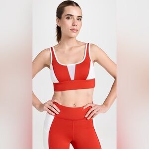 Gently Used‼️ Like New ‼️ MICHI Red/White Velocity Longline Bra Size S